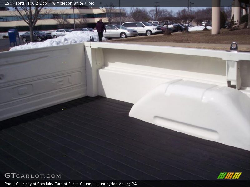 Wimbledon White / Red 1967 Ford F100 2 Door