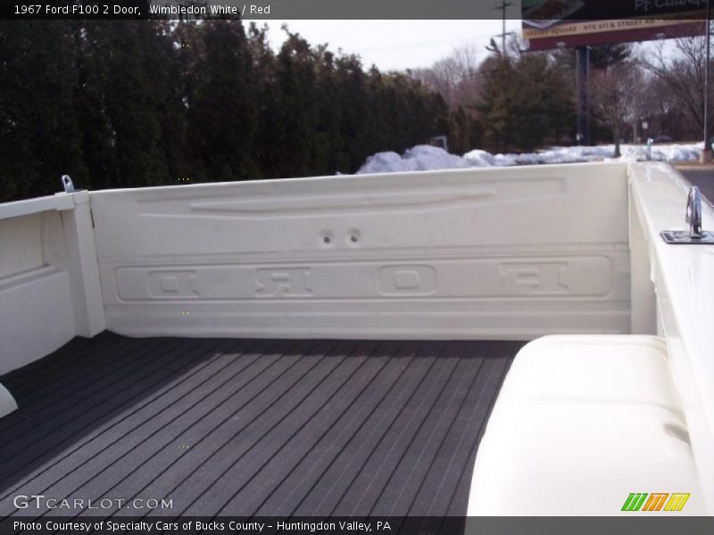 Wimbledon White / Red 1967 Ford F100 2 Door
