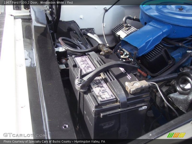 Wimbledon White / Red 1967 Ford F100 2 Door