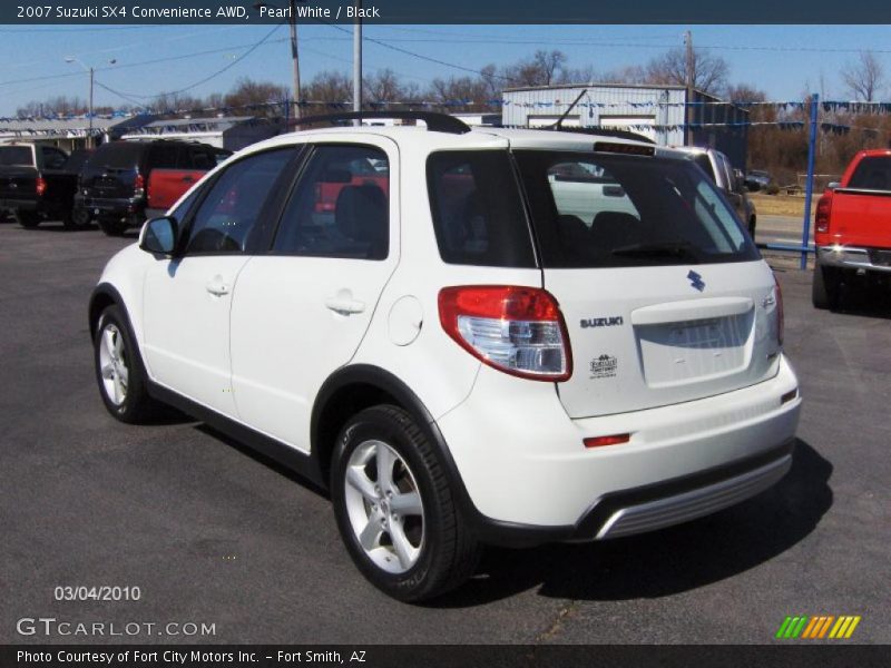 Pearl White / Black 2007 Suzuki SX4 Convenience AWD