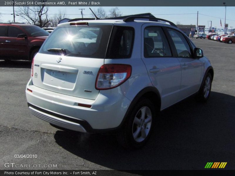 Pearl White / Black 2007 Suzuki SX4 Convenience AWD