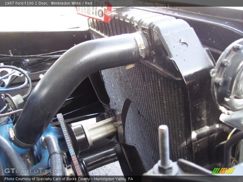 Wimbledon White / Red 1967 Ford F100 2 Door