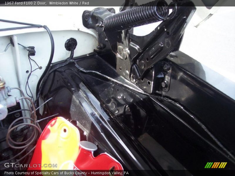 Wimbledon White / Red 1967 Ford F100 2 Door