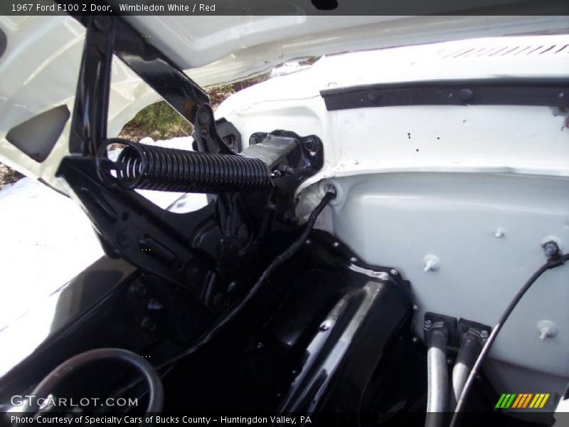 Wimbledon White / Red 1967 Ford F100 2 Door