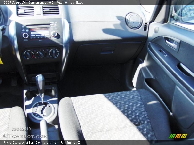 Pearl White / Black 2007 Suzuki SX4 Convenience AWD