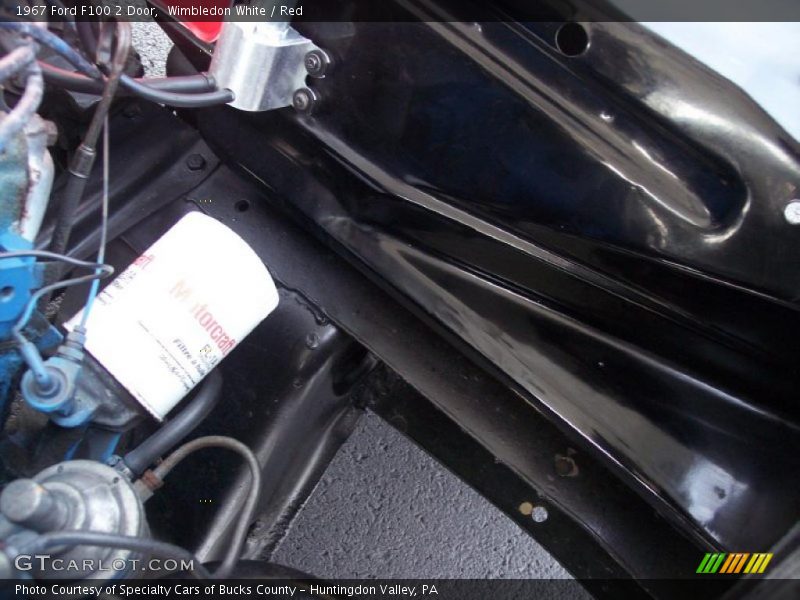 Wimbledon White / Red 1967 Ford F100 2 Door