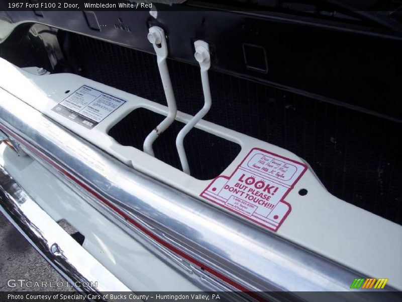 Wimbledon White / Red 1967 Ford F100 2 Door