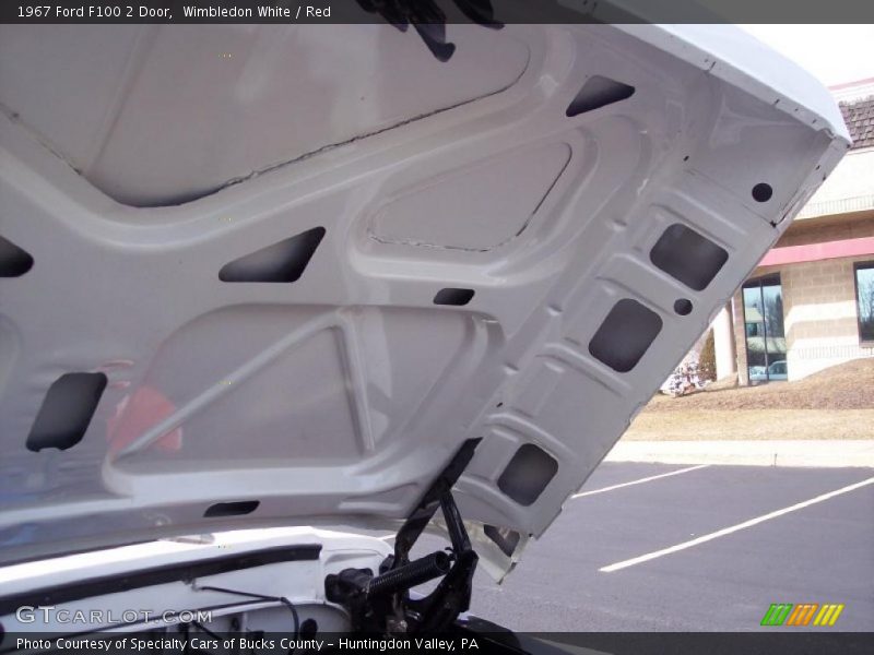 Wimbledon White / Red 1967 Ford F100 2 Door
