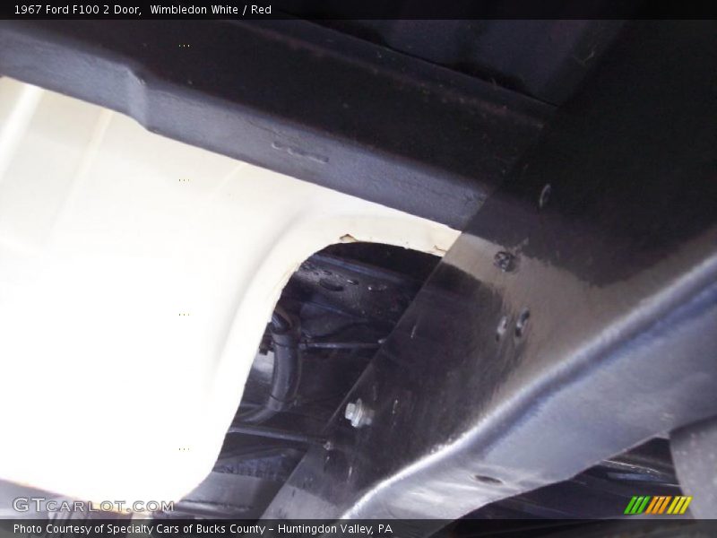 Wimbledon White / Red 1967 Ford F100 2 Door