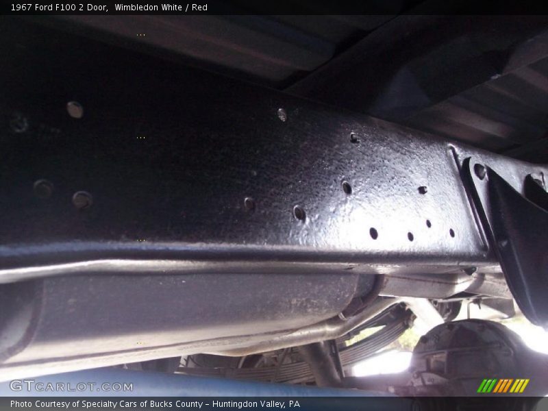 Wimbledon White / Red 1967 Ford F100 2 Door