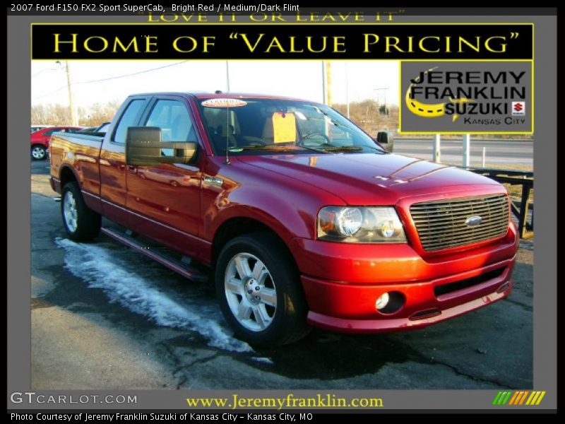 Bright Red / Medium/Dark Flint 2007 Ford F150 FX2 Sport SuperCab