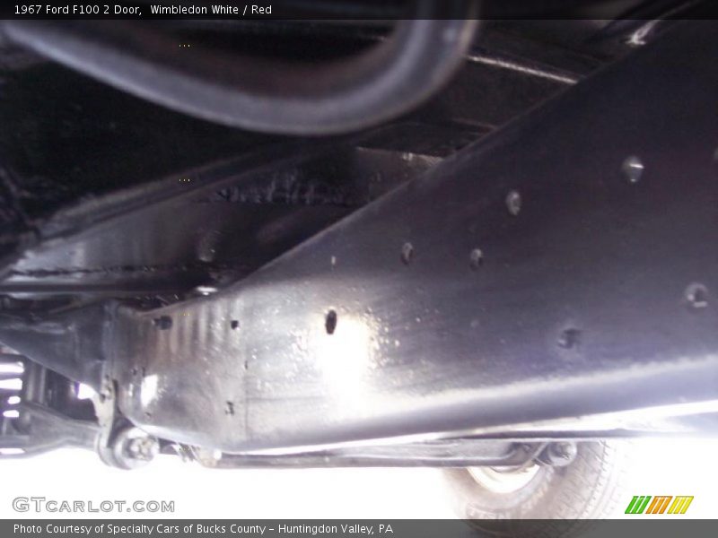 Wimbledon White / Red 1967 Ford F100 2 Door