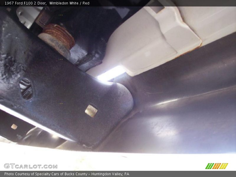 Wimbledon White / Red 1967 Ford F100 2 Door