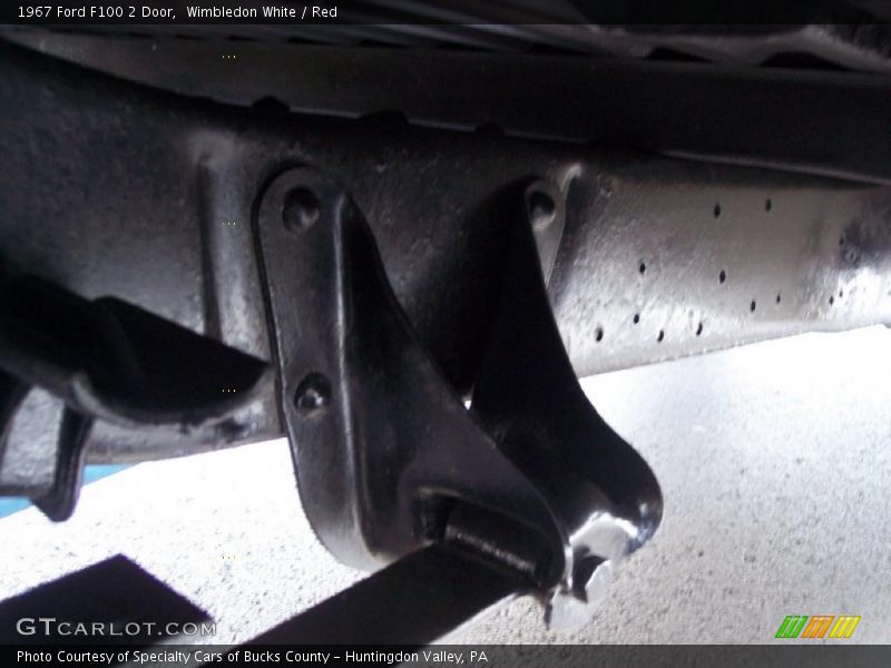 Wimbledon White / Red 1967 Ford F100 2 Door