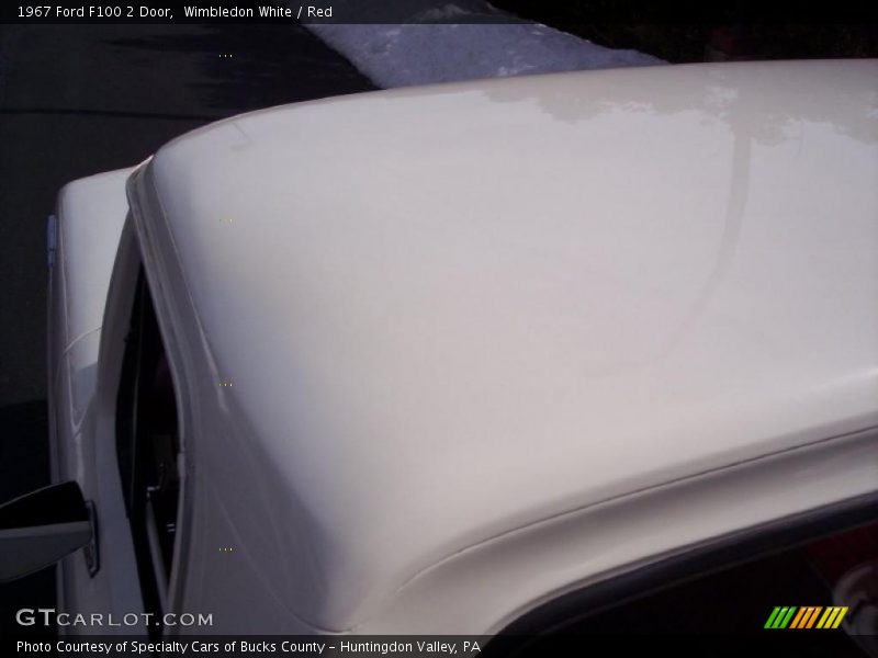 Wimbledon White / Red 1967 Ford F100 2 Door