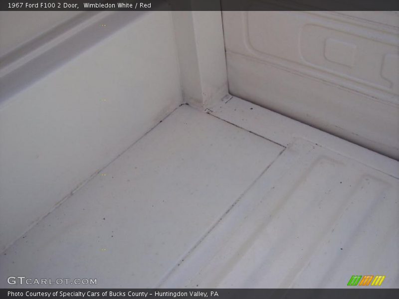 Wimbledon White / Red 1967 Ford F100 2 Door