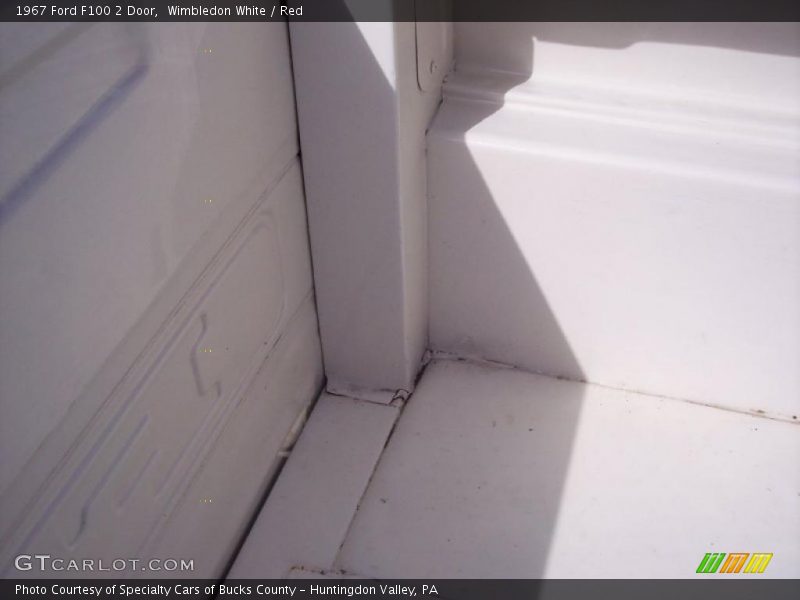 Wimbledon White / Red 1967 Ford F100 2 Door