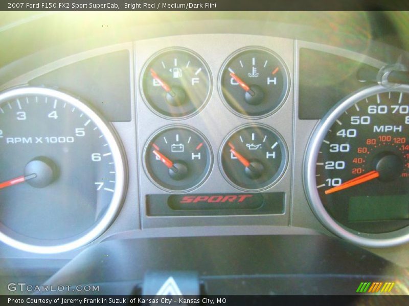 Bright Red / Medium/Dark Flint 2007 Ford F150 FX2 Sport SuperCab