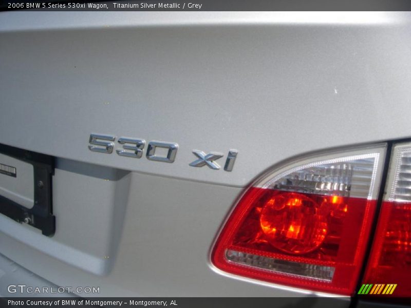 Titanium Silver Metallic / Grey 2006 BMW 5 Series 530xi Wagon