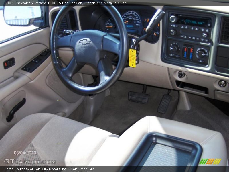 Sandstone Metallic / Tan 2004 Chevrolet Silverado 1500 LS Regular Cab