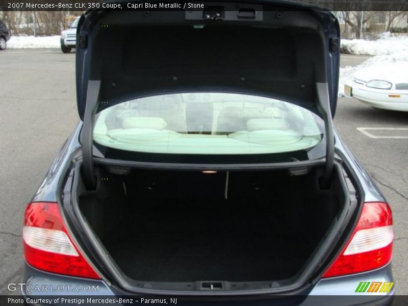 Capri Blue Metallic / Stone 2007 Mercedes-Benz CLK 350 Coupe