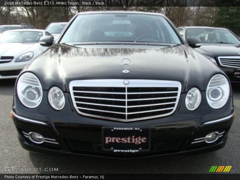 Black / Black 2008 Mercedes-Benz E 350 4Matic Sedan