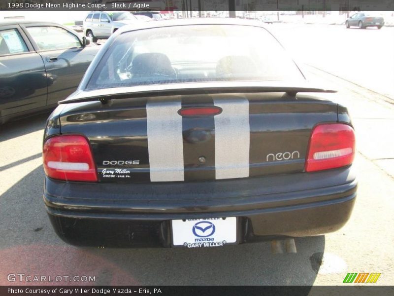 Black / Agate 1998 Dodge Neon Highline Coupe