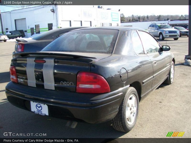 Black / Agate 1998 Dodge Neon Highline Coupe