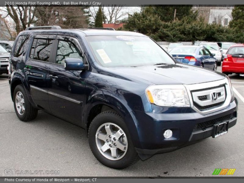 Bali Blue Pearl / Gray 2010 Honda Pilot Touring 4WD