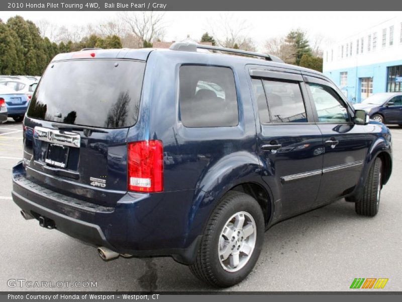 Bali Blue Pearl / Gray 2010 Honda Pilot Touring 4WD