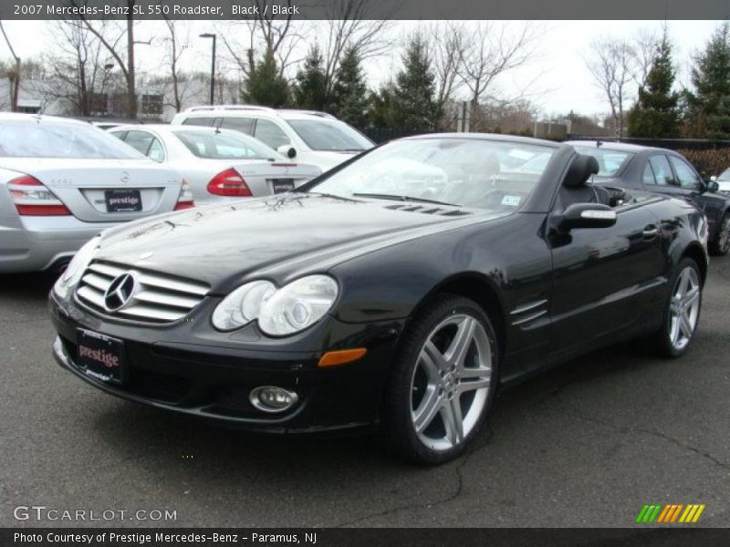 Black / Black 2007 Mercedes-Benz SL 550 Roadster