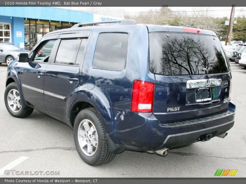 Bali Blue Pearl / Gray 2010 Honda Pilot Touring 4WD