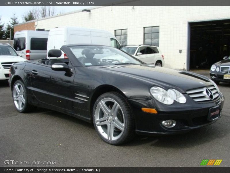 Black / Black 2007 Mercedes-Benz SL 550 Roadster