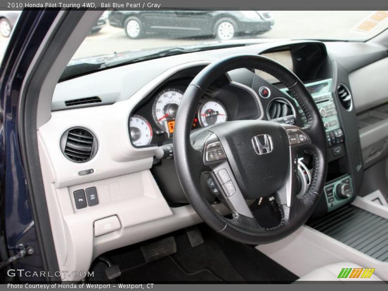 Bali Blue Pearl / Gray 2010 Honda Pilot Touring 4WD