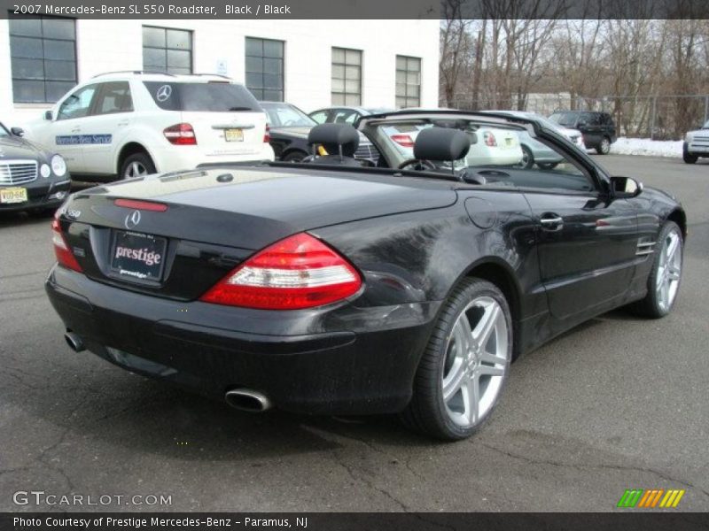 Black / Black 2007 Mercedes-Benz SL 550 Roadster