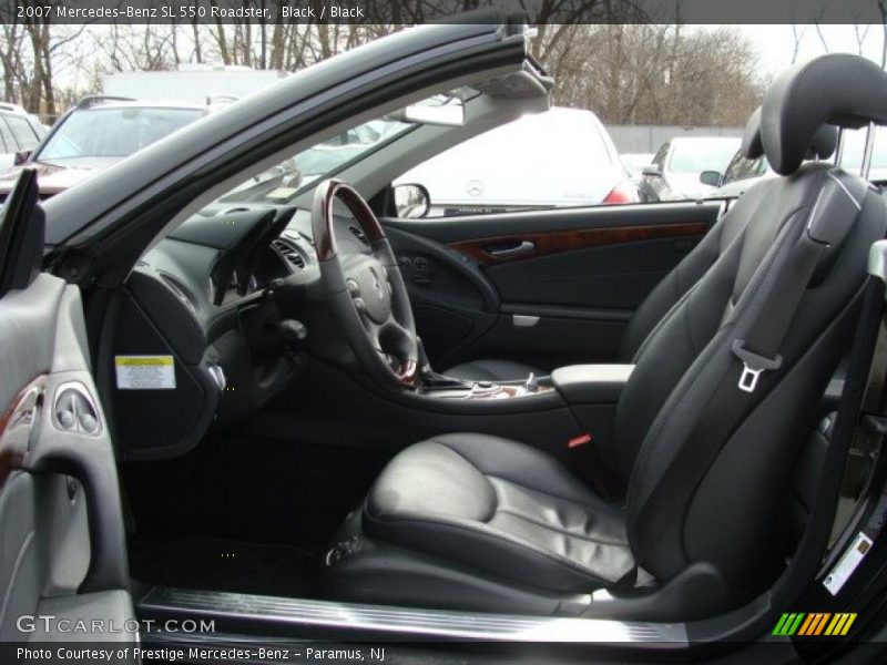 Black / Black 2007 Mercedes-Benz SL 550 Roadster