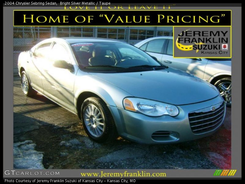 Bright Silver Metallic / Taupe 2004 Chrysler Sebring Sedan