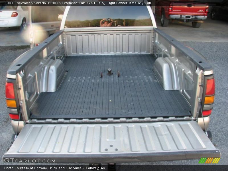Light Pewter Metallic / Tan 2003 Chevrolet Silverado 3500 LS Extended Cab 4x4 Dually