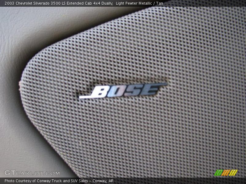 Light Pewter Metallic / Tan 2003 Chevrolet Silverado 3500 LS Extended Cab 4x4 Dually