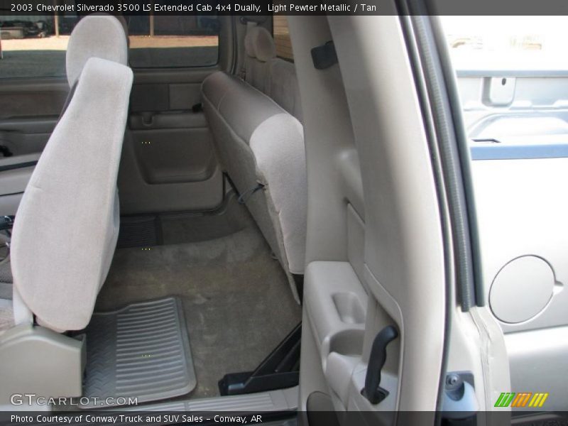 Light Pewter Metallic / Tan 2003 Chevrolet Silverado 3500 LS Extended Cab 4x4 Dually