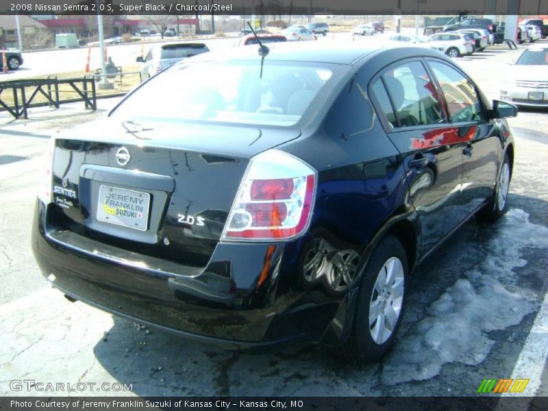 Super Black / Charcoal/Steel 2008 Nissan Sentra 2.0 S