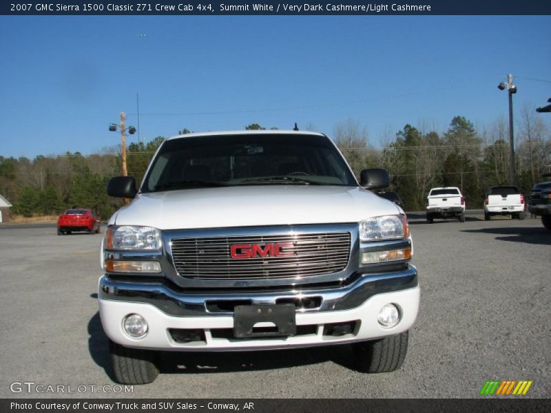 Summit White / Very Dark Cashmere/Light Cashmere 2007 GMC Sierra 1500 Classic Z71 Crew Cab 4x4