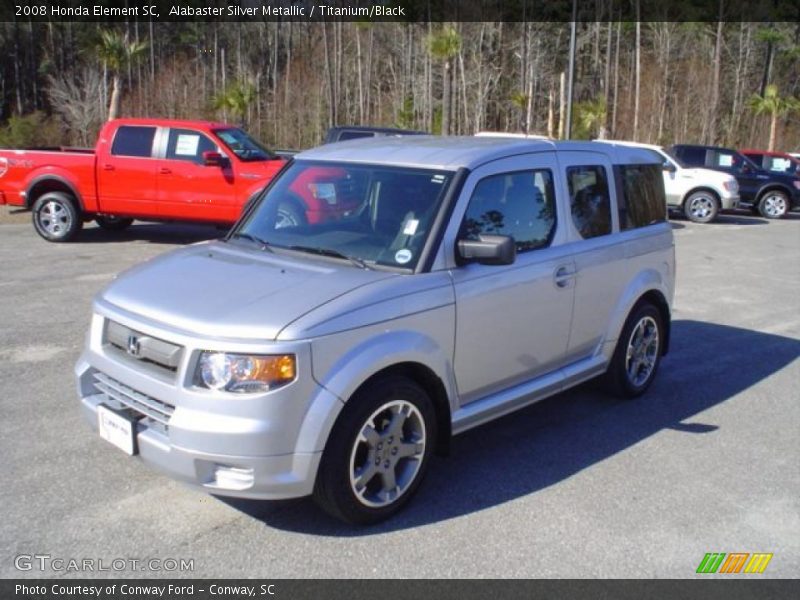Alabaster Silver Metallic / Titanium/Black 2008 Honda Element SC