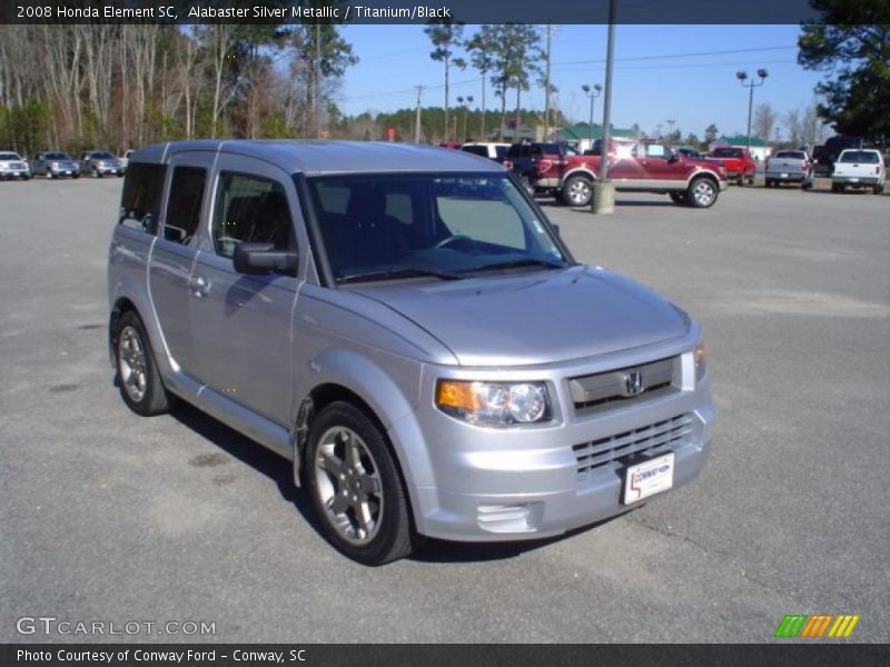 Alabaster Silver Metallic / Titanium/Black 2008 Honda Element SC