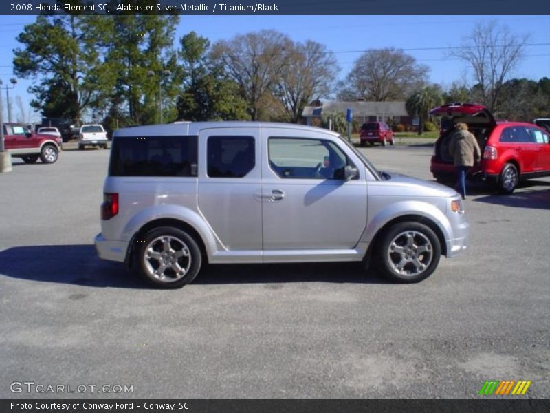 Alabaster Silver Metallic / Titanium/Black 2008 Honda Element SC