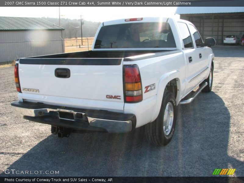 Summit White / Very Dark Cashmere/Light Cashmere 2007 GMC Sierra 1500 Classic Z71 Crew Cab 4x4