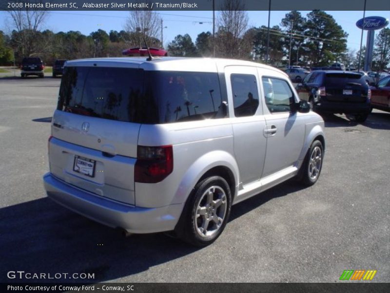 Alabaster Silver Metallic / Titanium/Black 2008 Honda Element SC