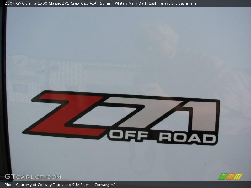 Summit White / Very Dark Cashmere/Light Cashmere 2007 GMC Sierra 1500 Classic Z71 Crew Cab 4x4
