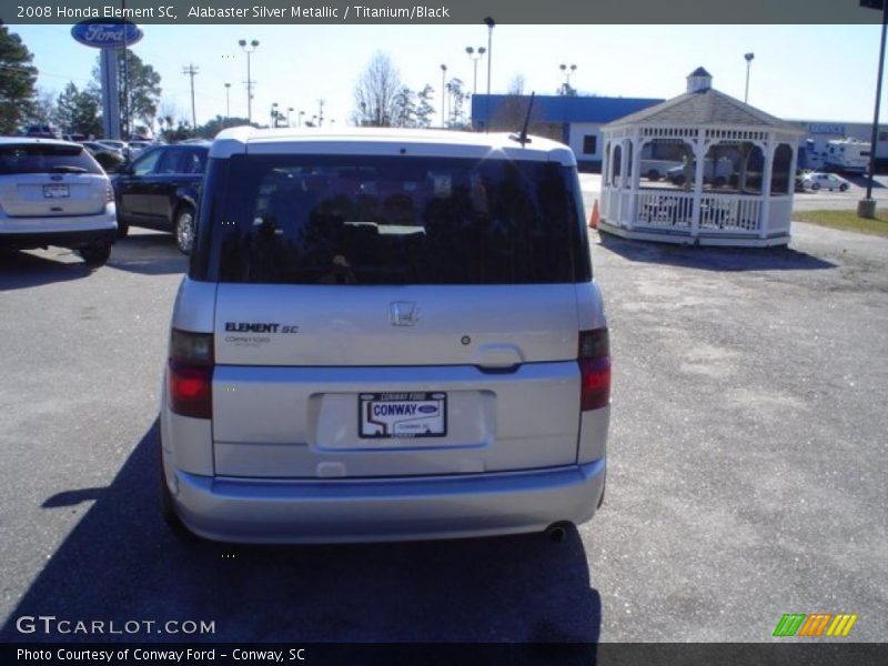 Alabaster Silver Metallic / Titanium/Black 2008 Honda Element SC