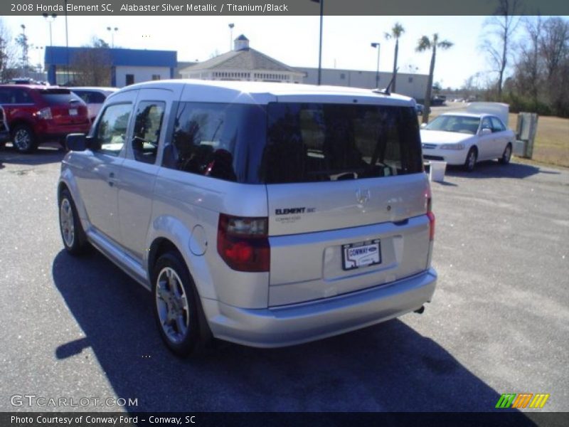 Alabaster Silver Metallic / Titanium/Black 2008 Honda Element SC